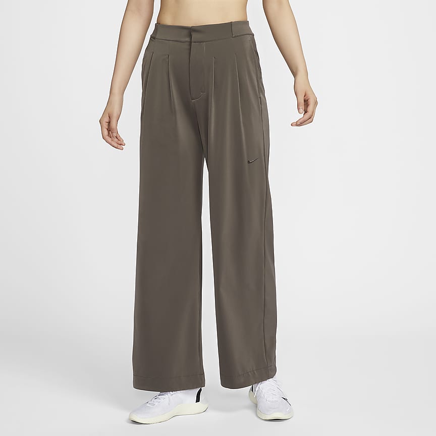NIKE ウィメンズ ミッドライズ レペル アシンメトリカルウエスト パンツ 黒 NIKE】ウィメンズ ミッドライズ レペル アシンメトリカル