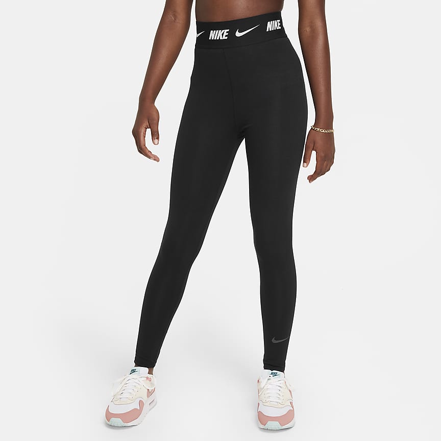 Nike Sportswear Essential Older Kids' (Girls') Mid-Rise Leggings. Nike AT