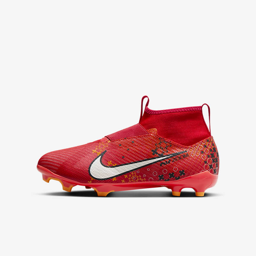 Chuteira nike best sale vermelha cano alto