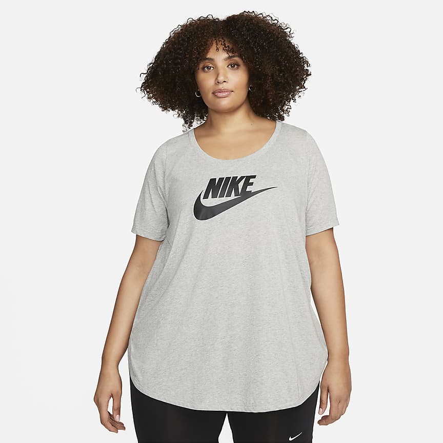  Nike Yoga Dri-FIT Women's Plus Size Short-Sleeve T-Shirt, Mint  Foam/Lt Iron Grey, 2X : Clothing, Shoes & Jewelry