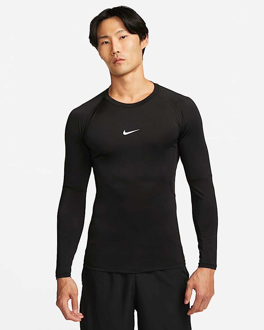 Nike Pro Men's Dri-FIT Tight Long-Sleeve Fitness Top