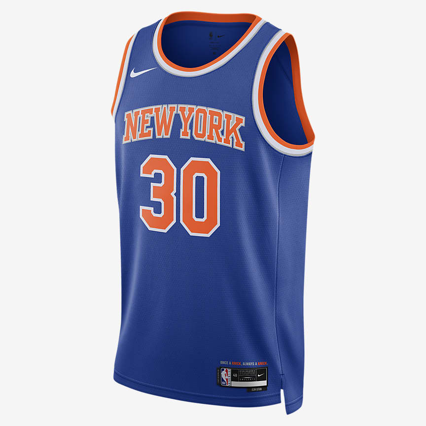 New York Knicks Fashion Colour Wordmark T-Shirt - Mens