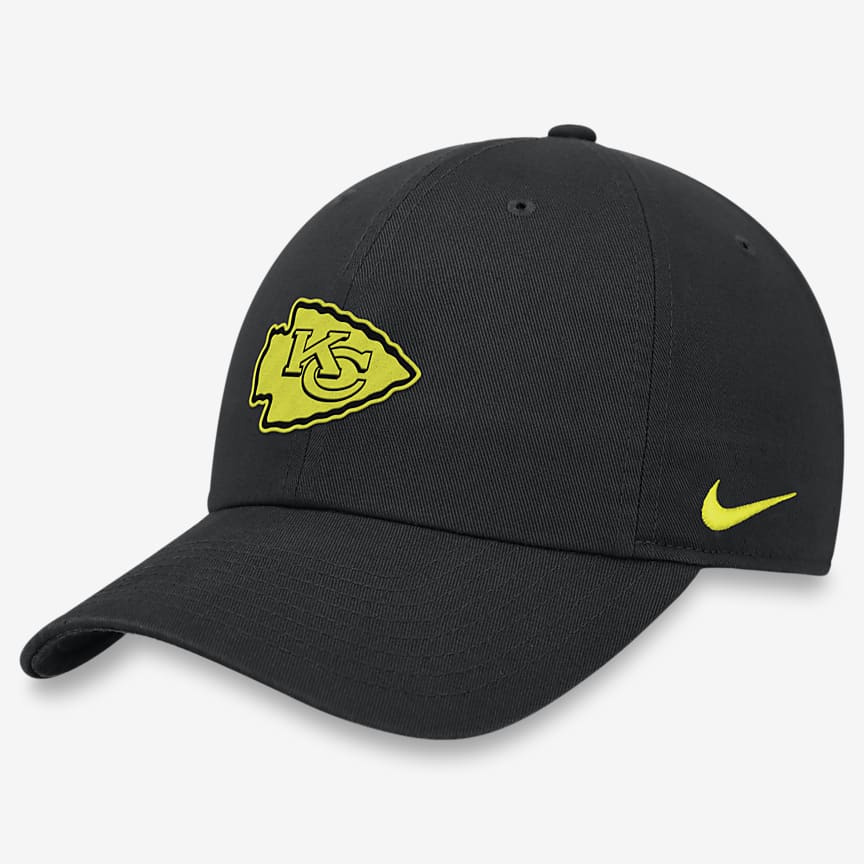 Kansas City Chiefs Volt Boonie Men's Nike DriFIT NFL Bucket Hat.