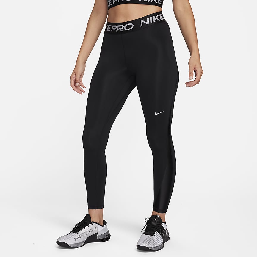 Leggings de largo completo de tiro medio para mujer Nike Pro. Nike MX