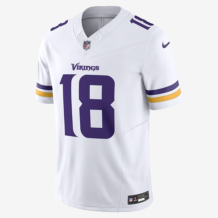 Justin Jefferson Minnesota Vikings Limited Stitched Home Jersey -Purple