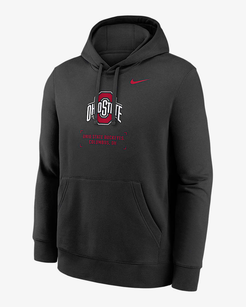 Ohio State Premium Performance Men's Nike Dri-FIT College Pullover Hoodie