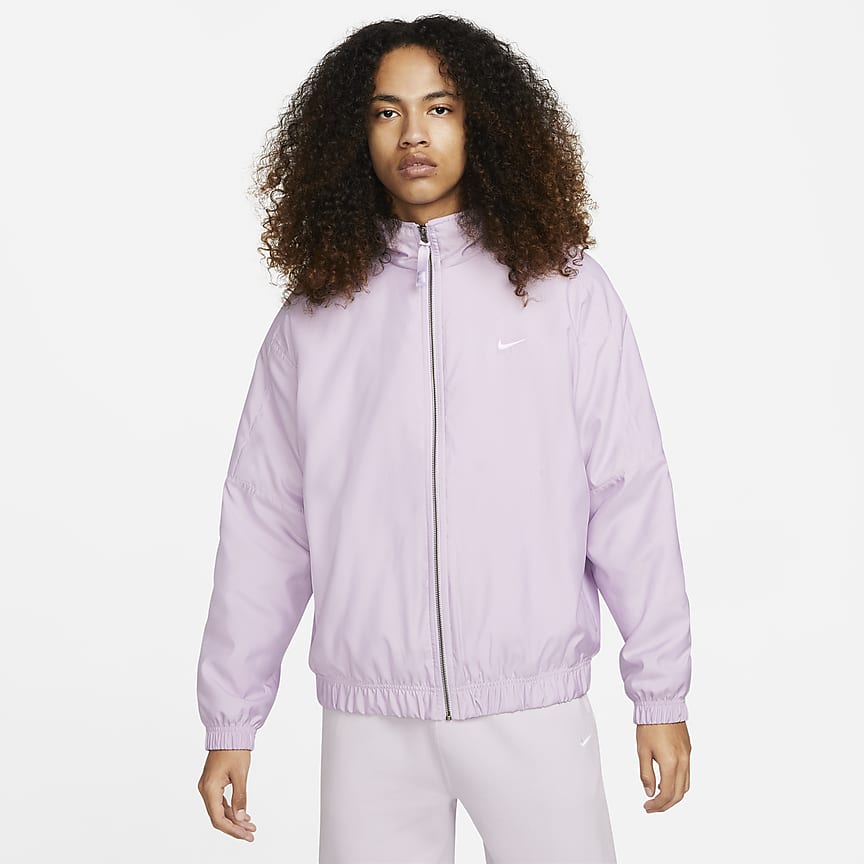 Nike Solo Swoosh Satin Bomber Jacket 
