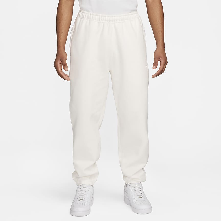 Nike Sportswear GYM VINTAGE EASY PANT - Tracksuit bottoms -  sesame/white/beige - Zalando.de