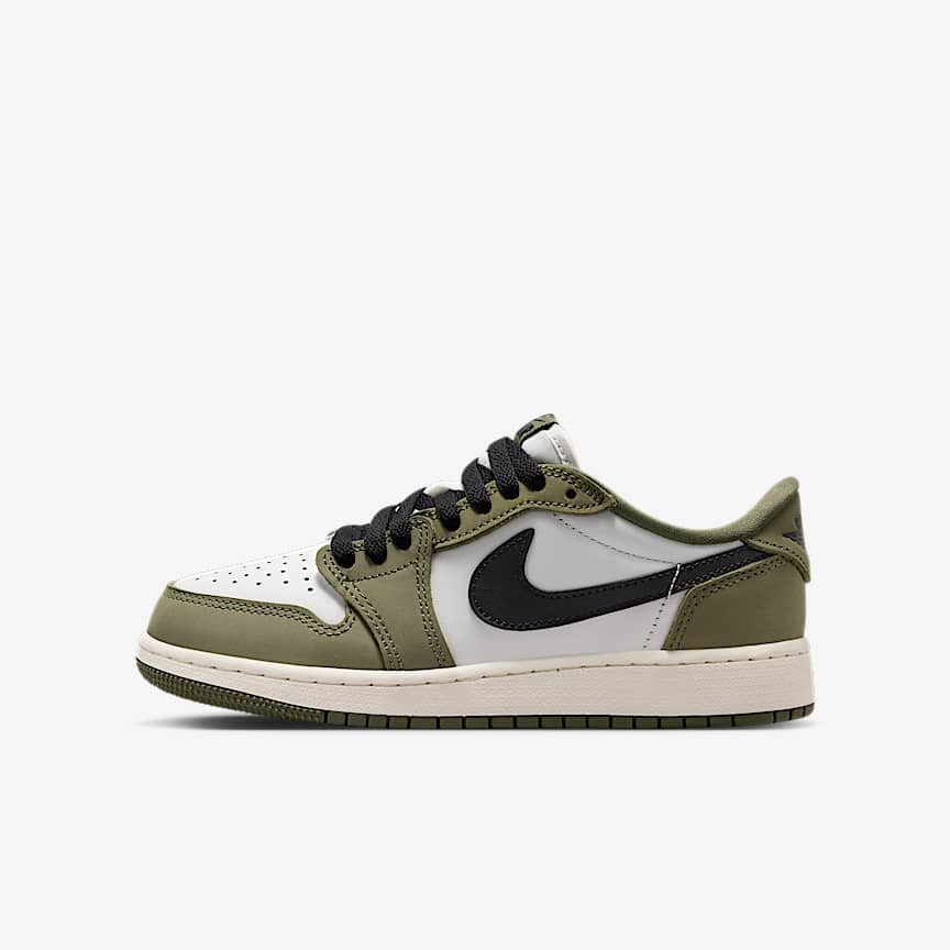 Air Jordan 1 Retro Low "Medium Olive and Summit White"