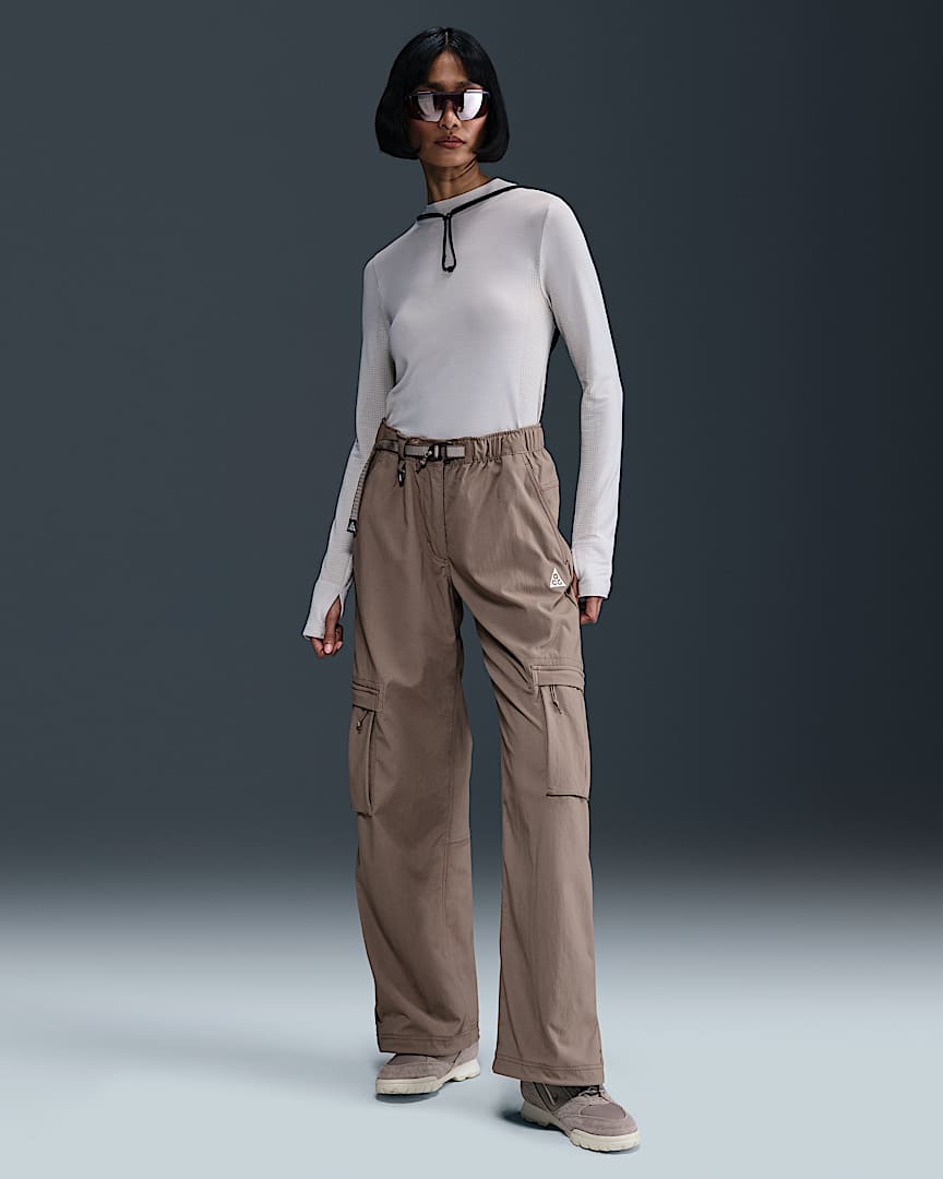 Nike Sportswear Women's Mid-Rise Wide-Leg Track Pants