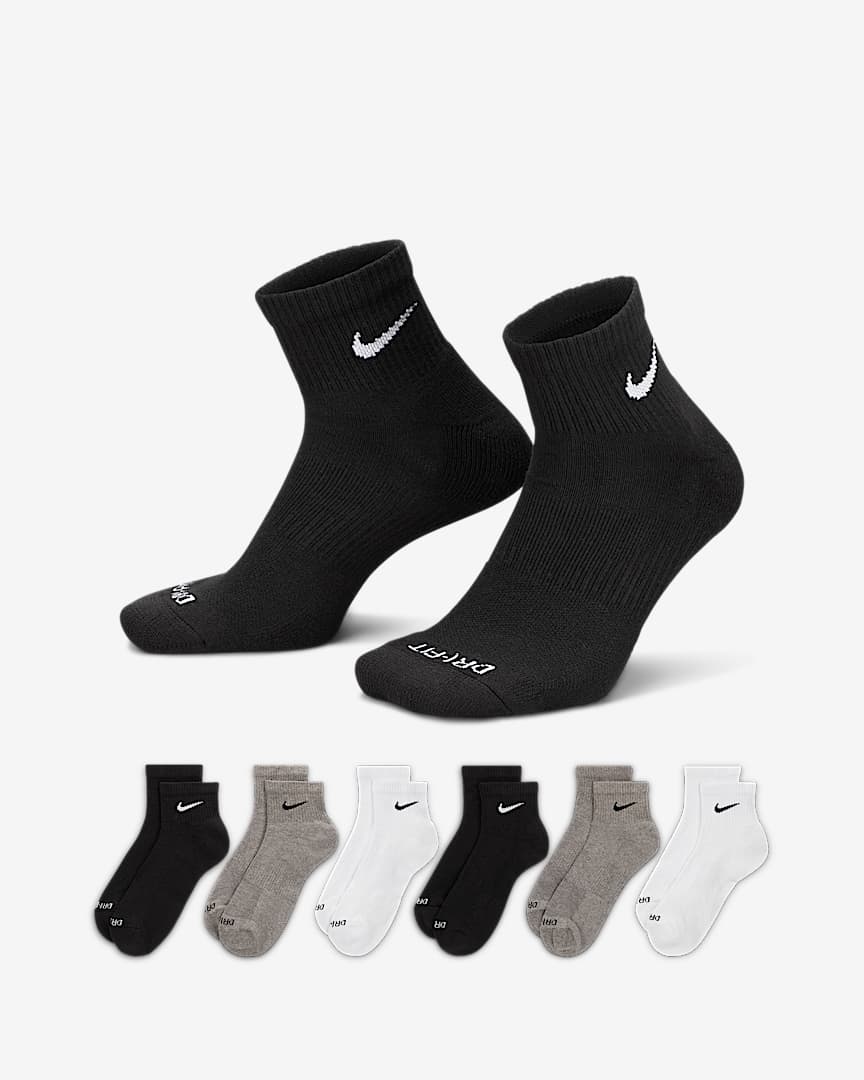 Nike Everyday Plus Cushioned Training Ankle Socks (6 Pairs)