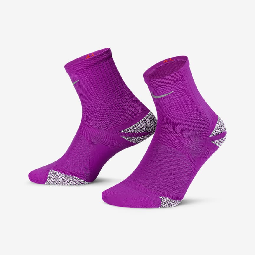 nike pink running socks