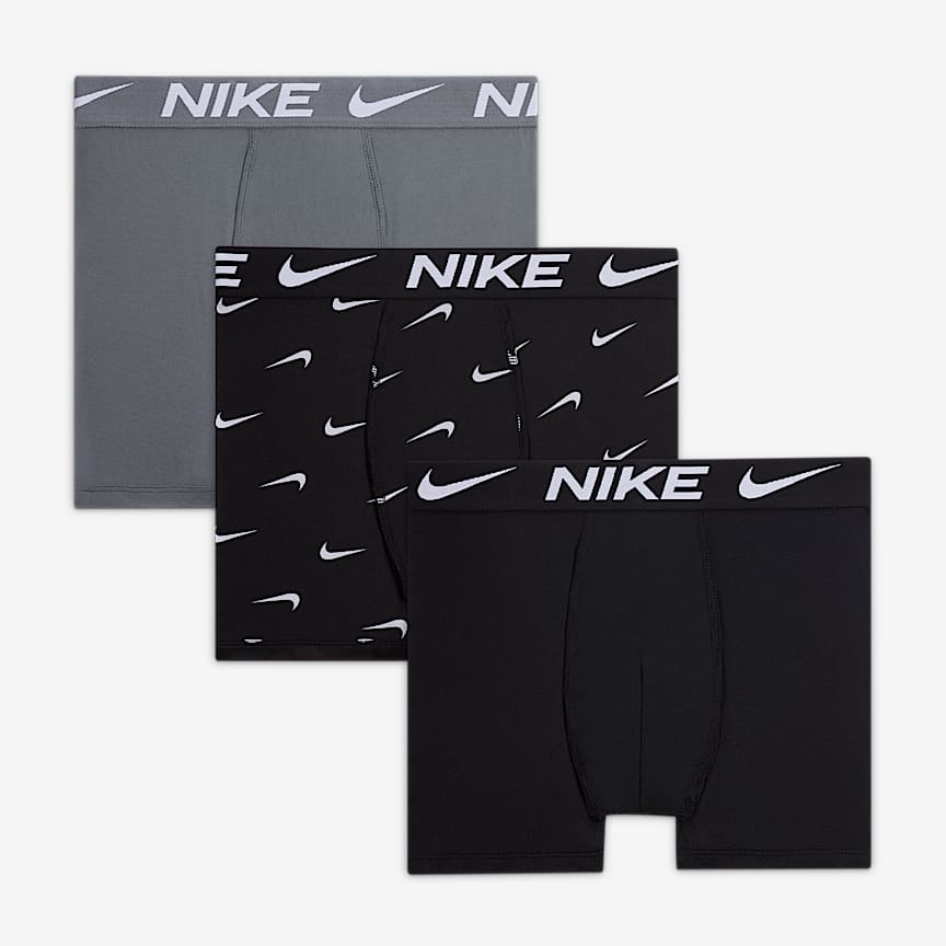 Nike Essentials Big Kids' Dri-FIT Boxer Briefs (3-Pack)