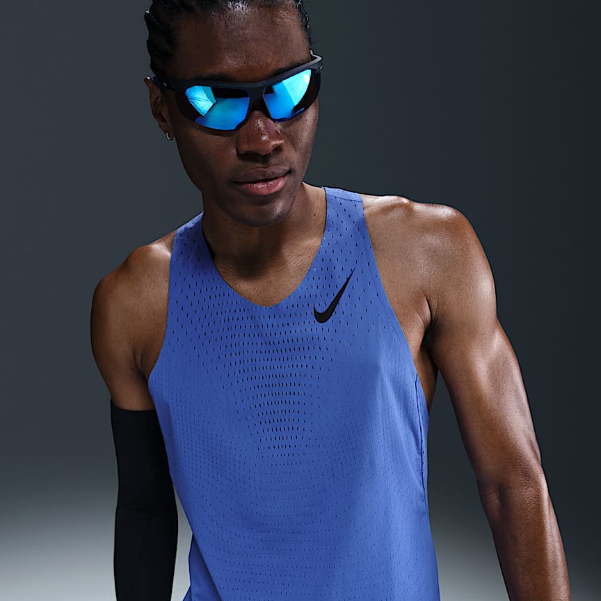 【新品、本物、当店在庫だから安心】 AeroSwift Nike Elite Tank Running ADV Dri-FIT Men's Entry 陸上用シャツ