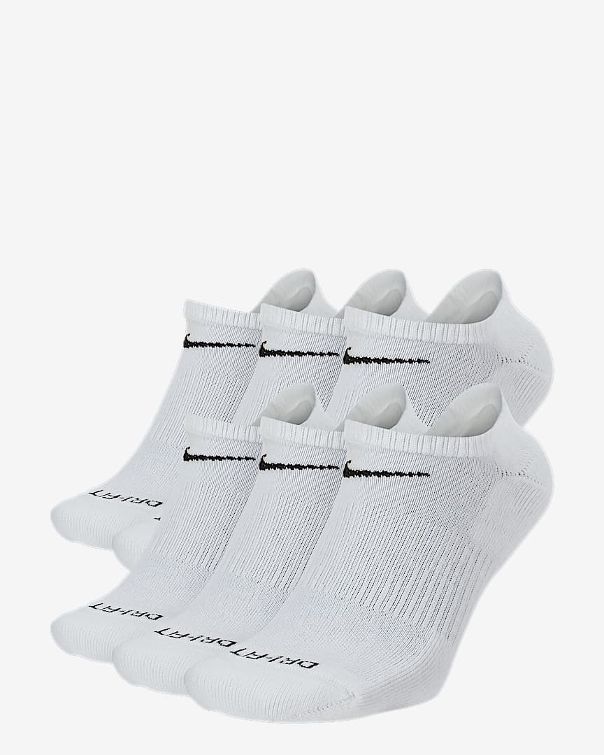 Nike Everyday Plus Cushioned Training No-Show Socks (6 Pairs)
