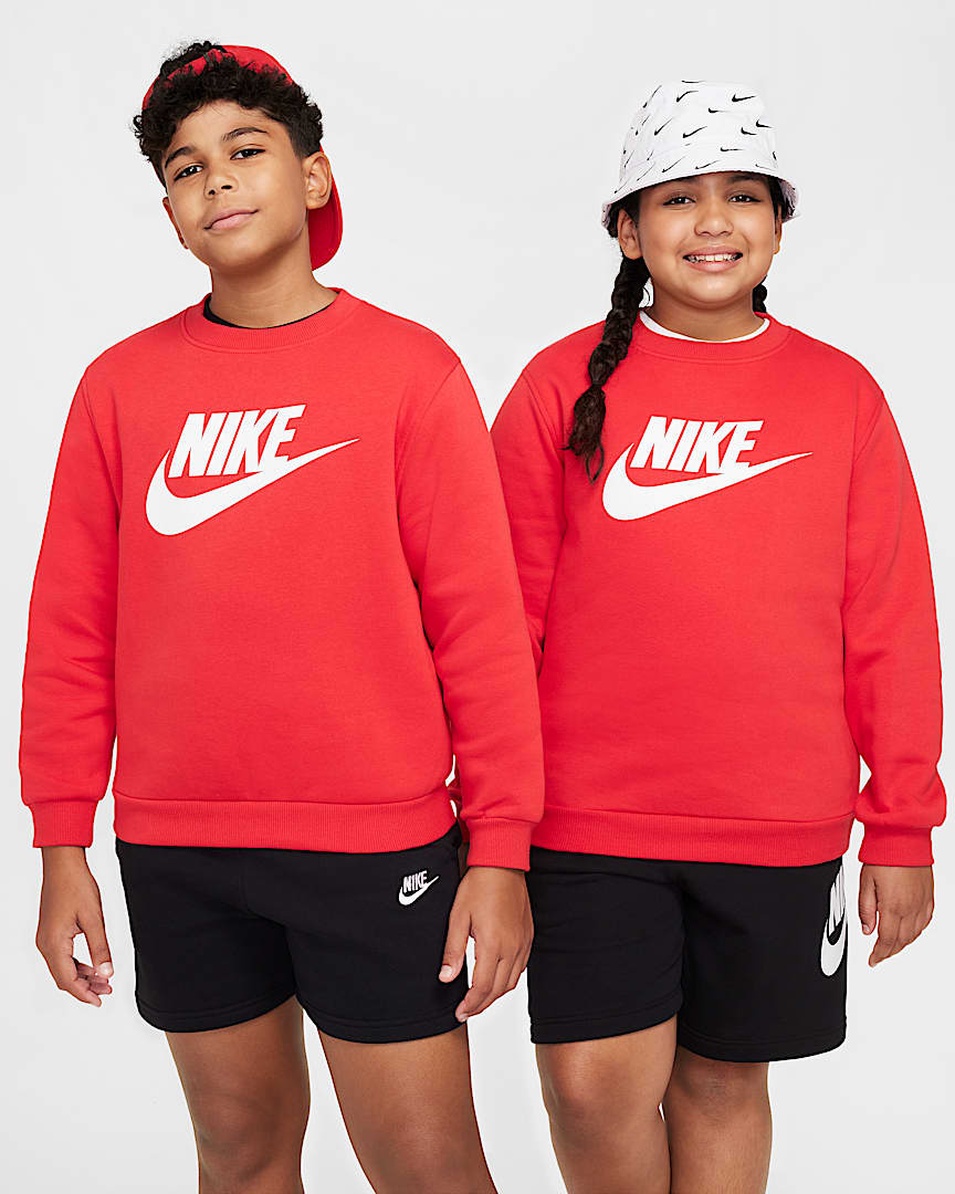 Nike Sportswear Club Fleece Big Kids' Sweatshirt (Extended Size)