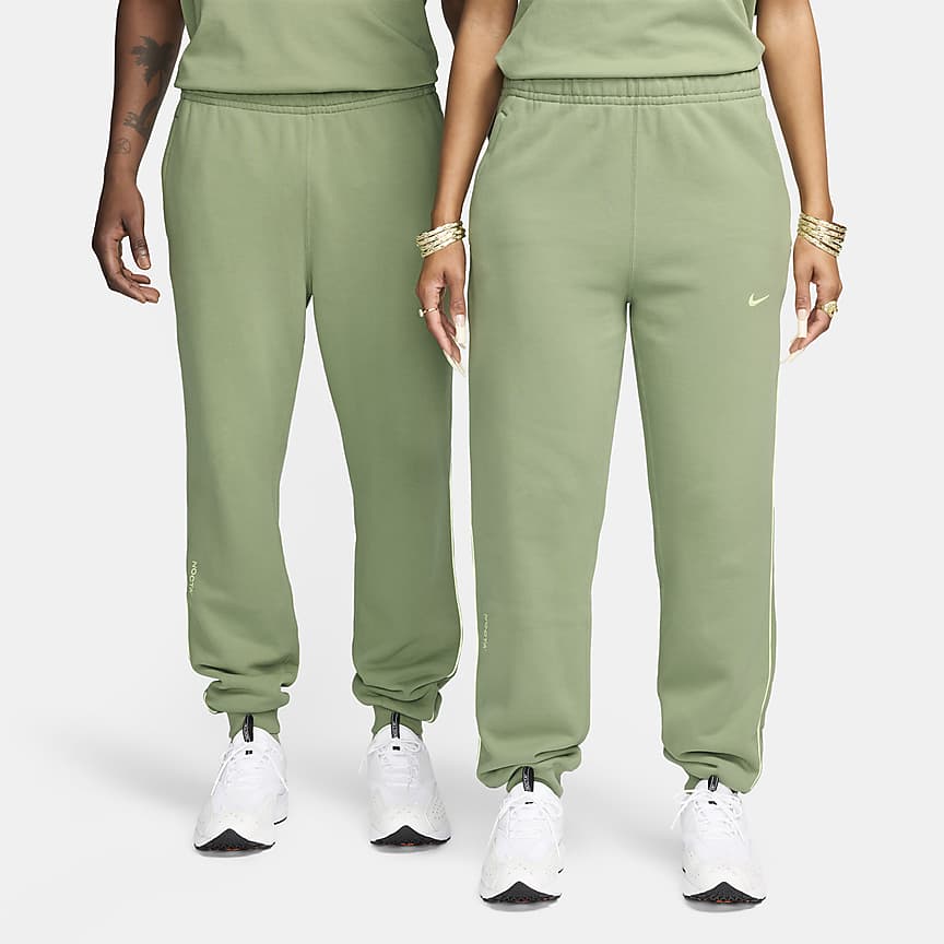 Calças de lã cardada Nike Solo Swoosh para mulher