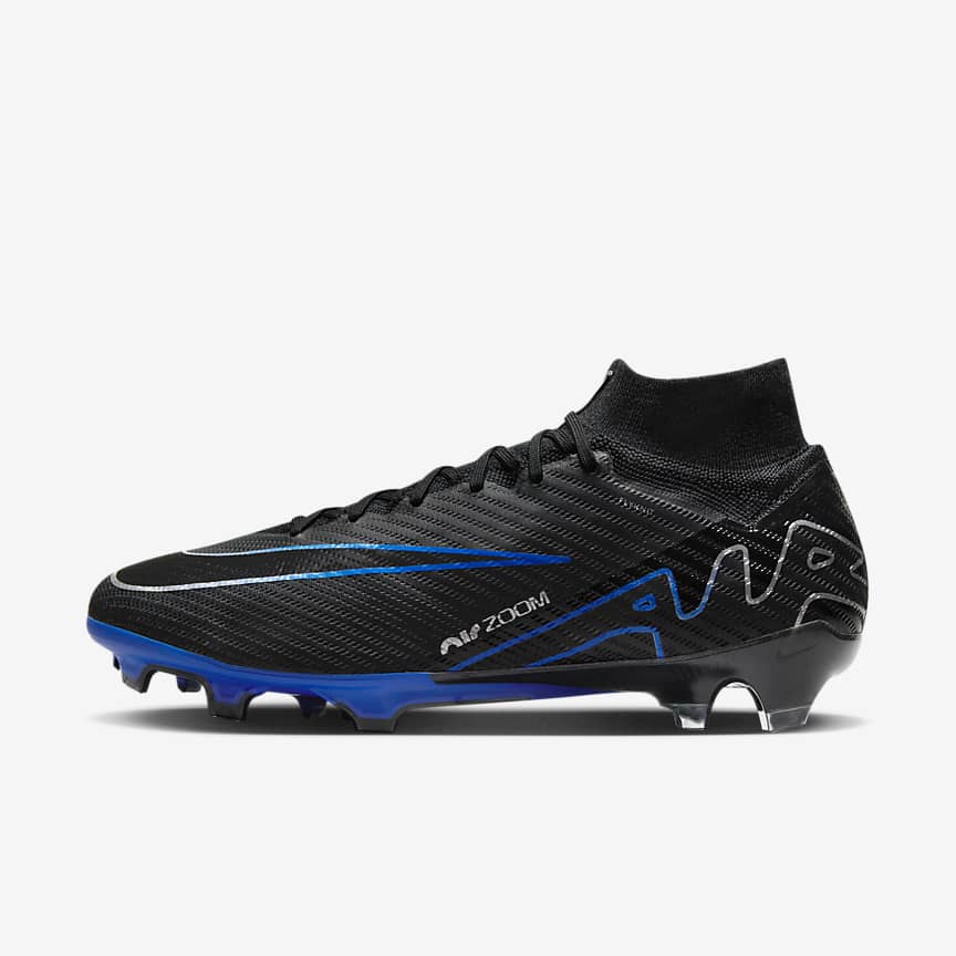 Mens High Ankle Football Boots With Zoom Superfly IX Elite FG Firm