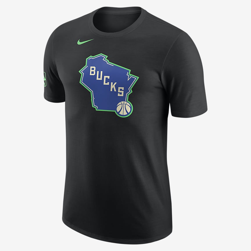 Milwaukee Bucks Men's Nike NBA T-Shirt. Nike FI