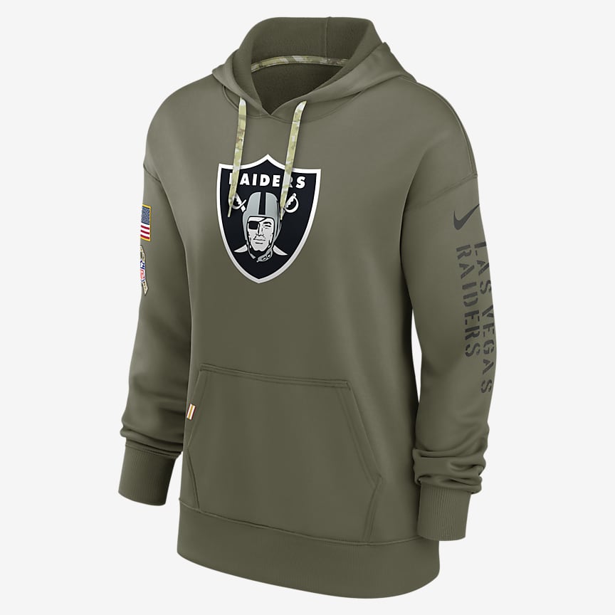 Nike Women's Gym Vintage (NFL Las Vegas Raiders) Pullover Hoodie in Black, Size: Xs | NKZQ00A8D-06I