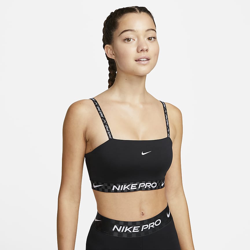 Nike Universa Women's Medium-Support Mid-Rise 20cm (approx.) Biker Shorts  with Pockets. Nike LU