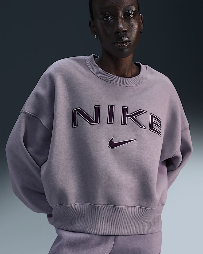 Nike Sportswear Phoenix Fleece Women's Over-Oversized Crew-Neck Logo Sweatshirt