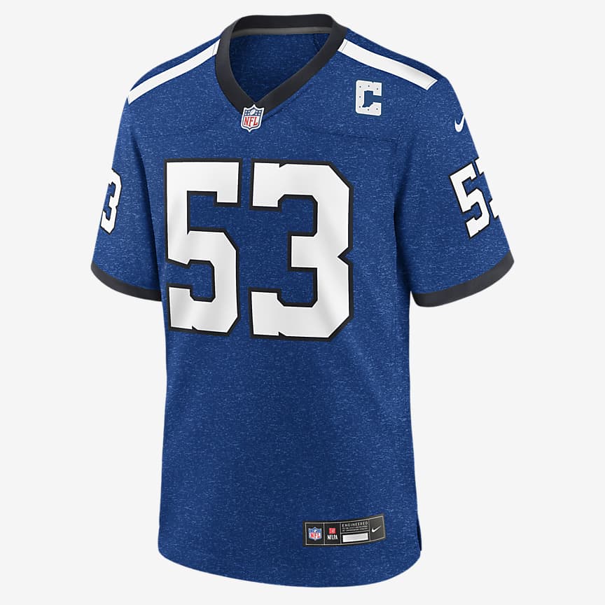 Nike Indianapolis Colts No56 Quenton Nelson Gray Men's Stitched NFL Limited Inverted Legend 100th Season Jersey