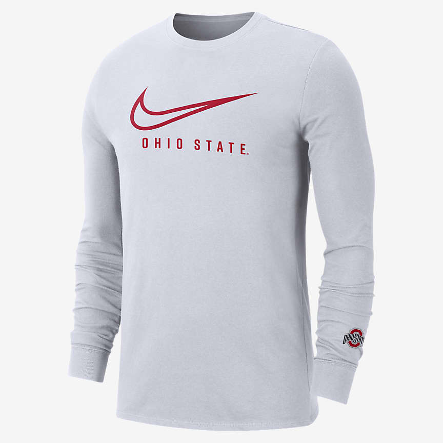Playera de cuello redondo universitaria Nike para hombre Ohio State ...