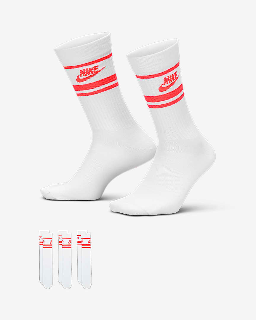 Nike Sportswear Everyday Essential Crew Socks (3 Pairs)
