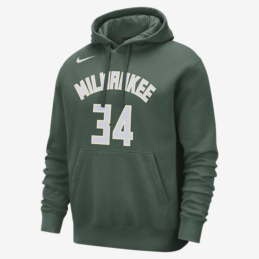 Milwaukee Bucks Club Fleece City Edition Men's Nike NBA Pullover Hoodie ...