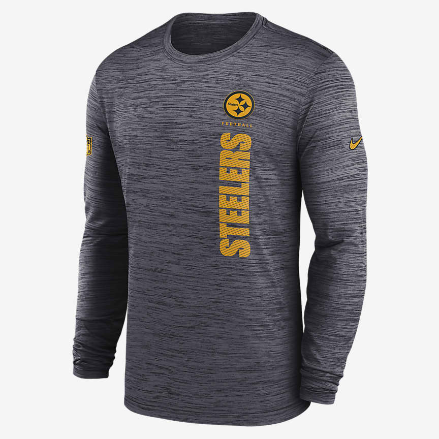 Pittsburgh Steelers Sideline Velocity Men's Nike Dri-FIT NFL Long ...