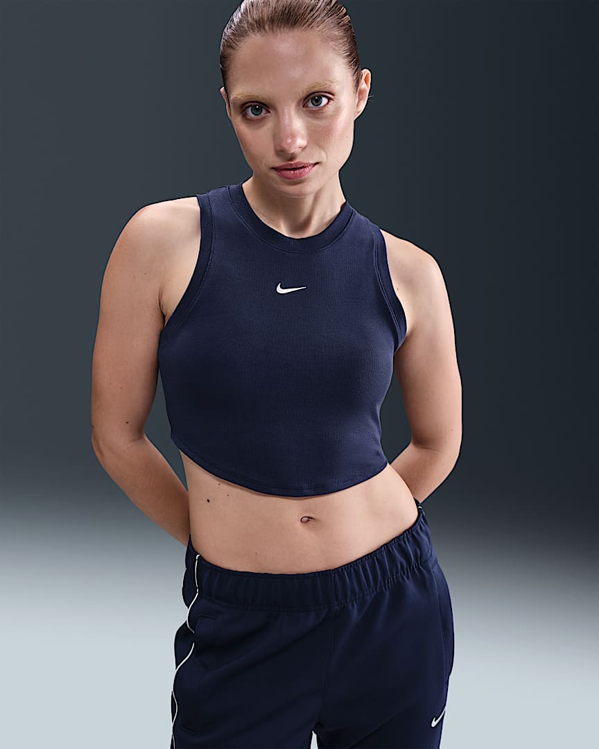 Nike Sportswear Chill Knit Women's Tight Cropped Mini-Rib Tank Top