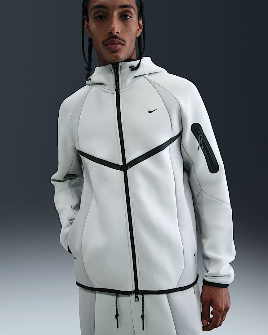 Nike Tech Men's Color-Block Full-Zip Fleece Windrunner Jacket