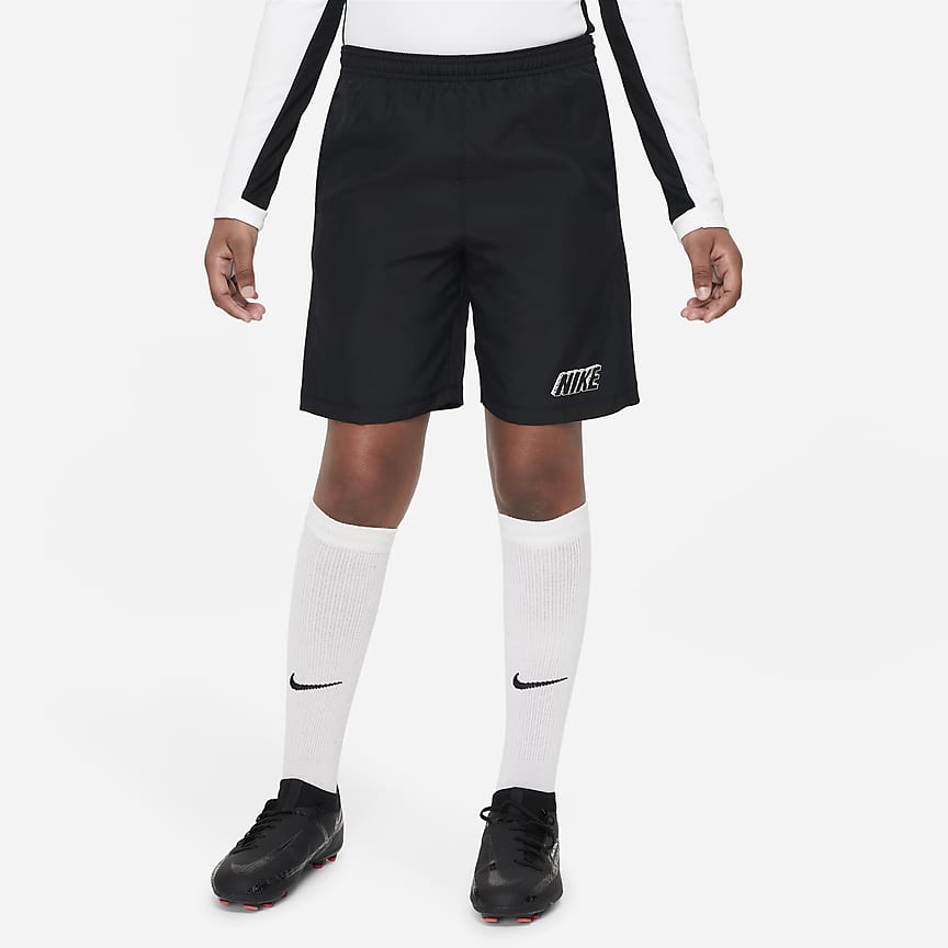 Nike DriFIT Academy Big Kids' Soccer Shorts.