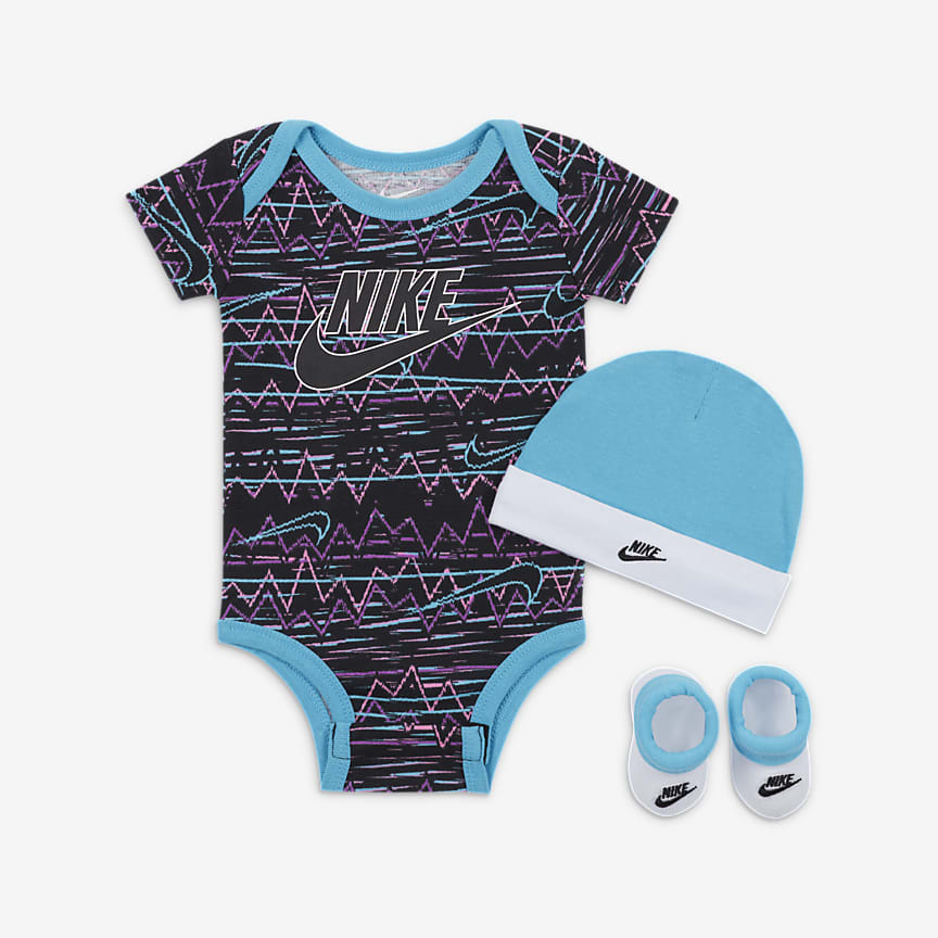 Nike 3Piece Bodysuit Box Set Baby Bodysuit Set.
