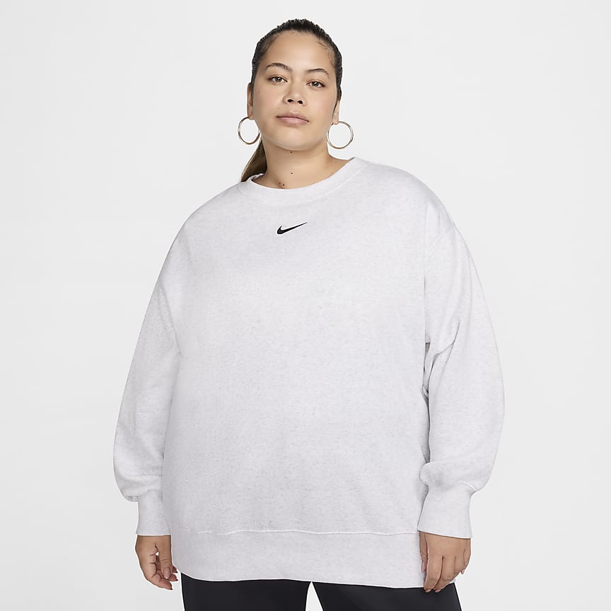Women's Oversized Crew-Neck Sweatshirt (Plus Size)