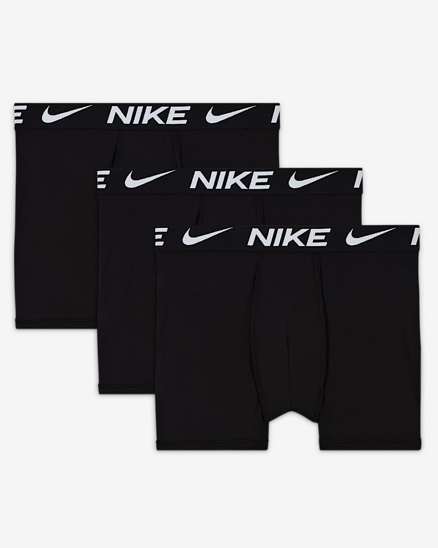 Nike Essentials Big Kids' Dri-FIT Boxer Briefs (3-Pack)
