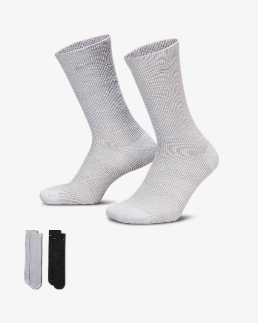 Nike Everyday Cushioned Crew Socks (2 Pairs)