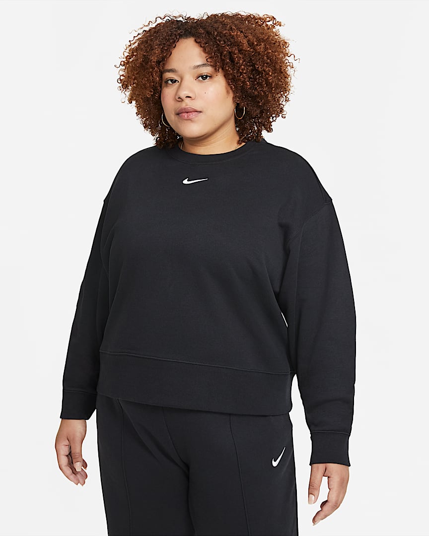 Nike Sportswear Collection Essentials Women's Oversized Fleece Crew (Plus Size)