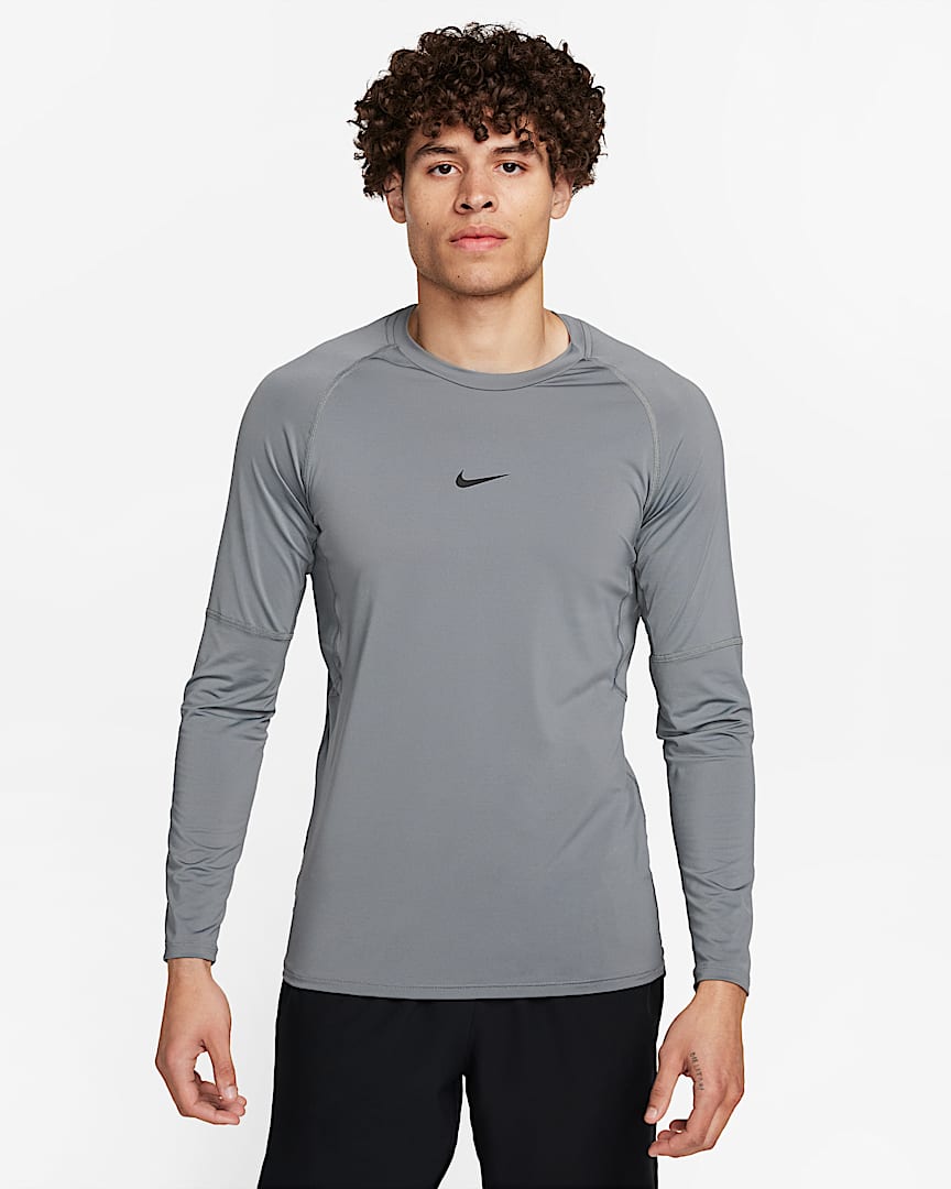 Nike Pro Men's Dri-FIT Fitness Mock-Neck Long-Sleeve Top