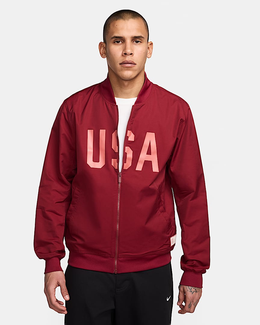 USA Sport Essentials Men's Nike Soccer Woven Bomber Jacket. Nike.com