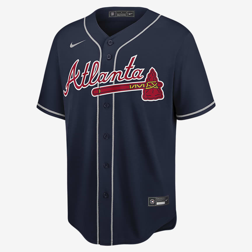 Men's Atlanta Braves Nike Royal City Connect Wordmark T-Shirt