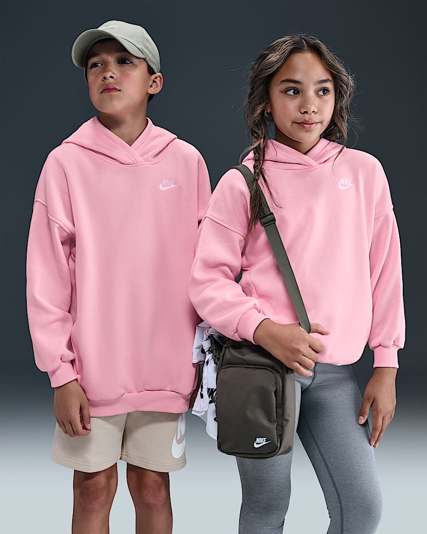 Nike Sportswear Club Fleece Big Kids' Oversized Pullover Hoodie