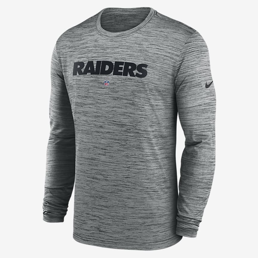Las Vegas Raiders Velocity Men's Nike Dri-FIT NFL Long-Sleeve T-Shirt ...