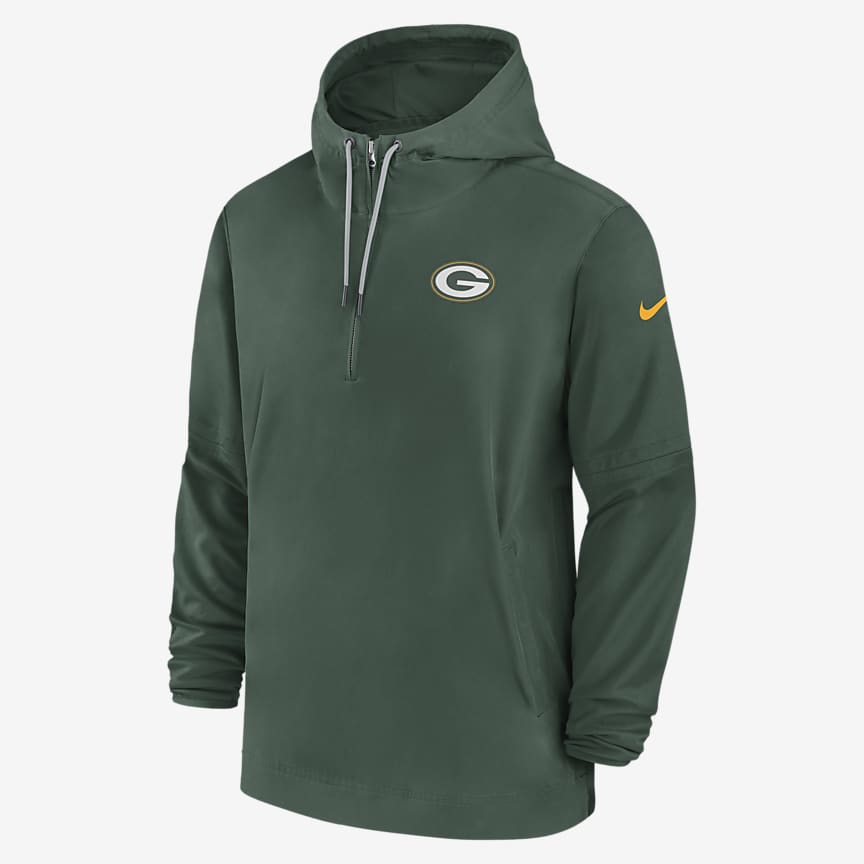 Men's Nike Green Oregon Ducks Club Half-Zip Hoodie