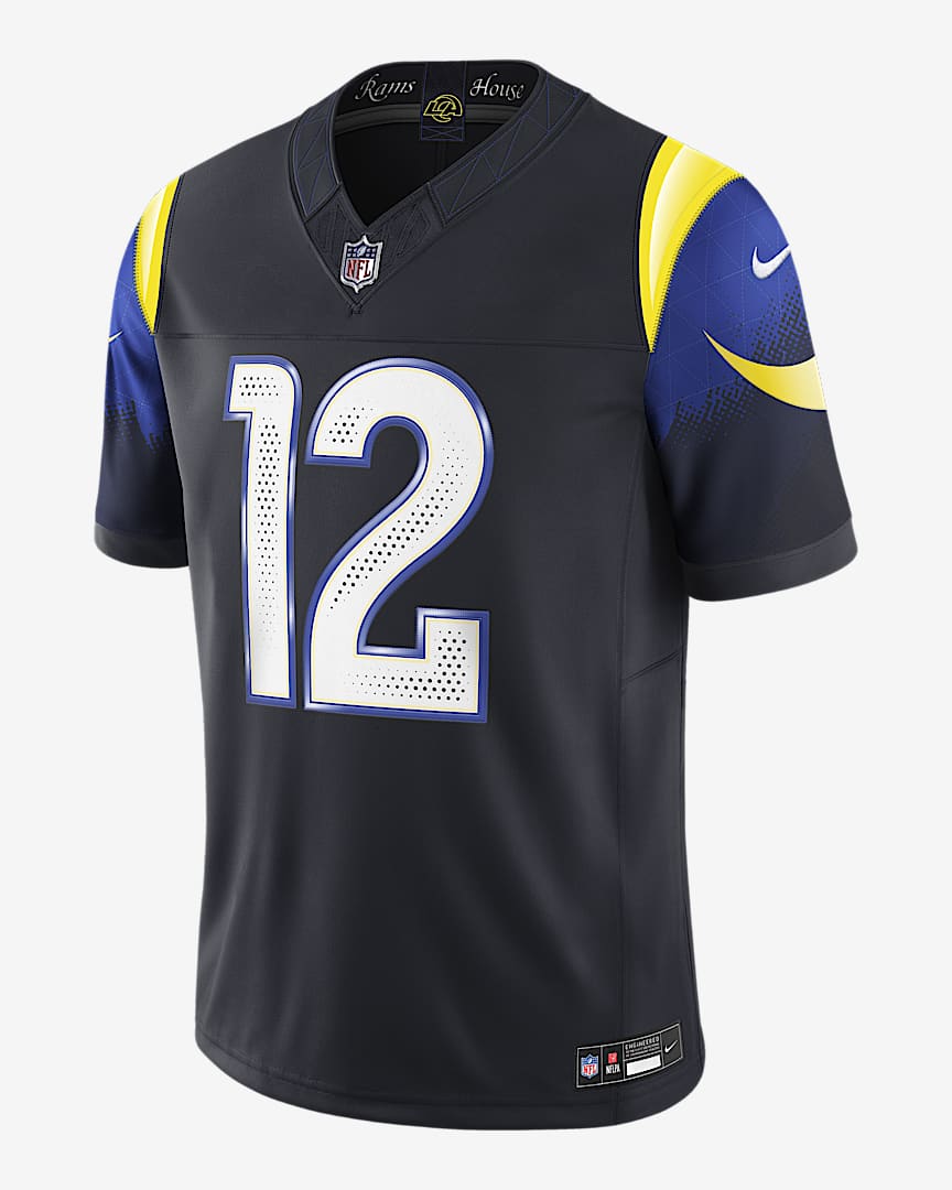 Puka Nacua Los Angeles Rams Rivalries Collection Men's Nike Dri-FIT NFL Limited Jersey