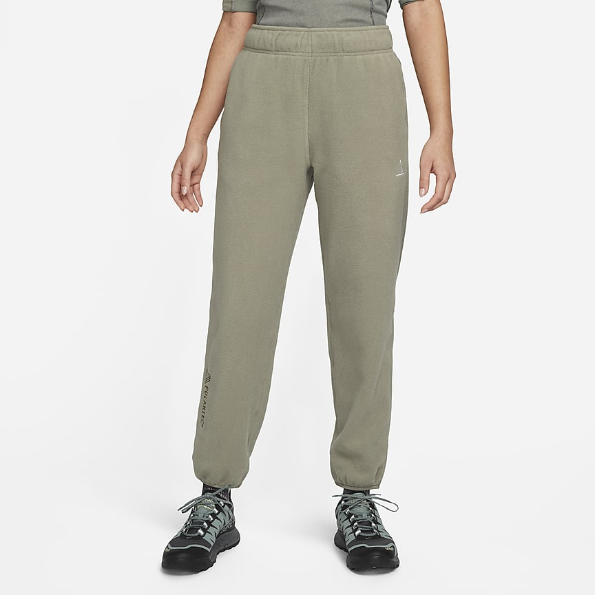 Nike Women's ACG Dri-Fit ADV FlyEase Trail Pants in Green/Light Army Size X-Small | Polyester/Spandex/Plastic
