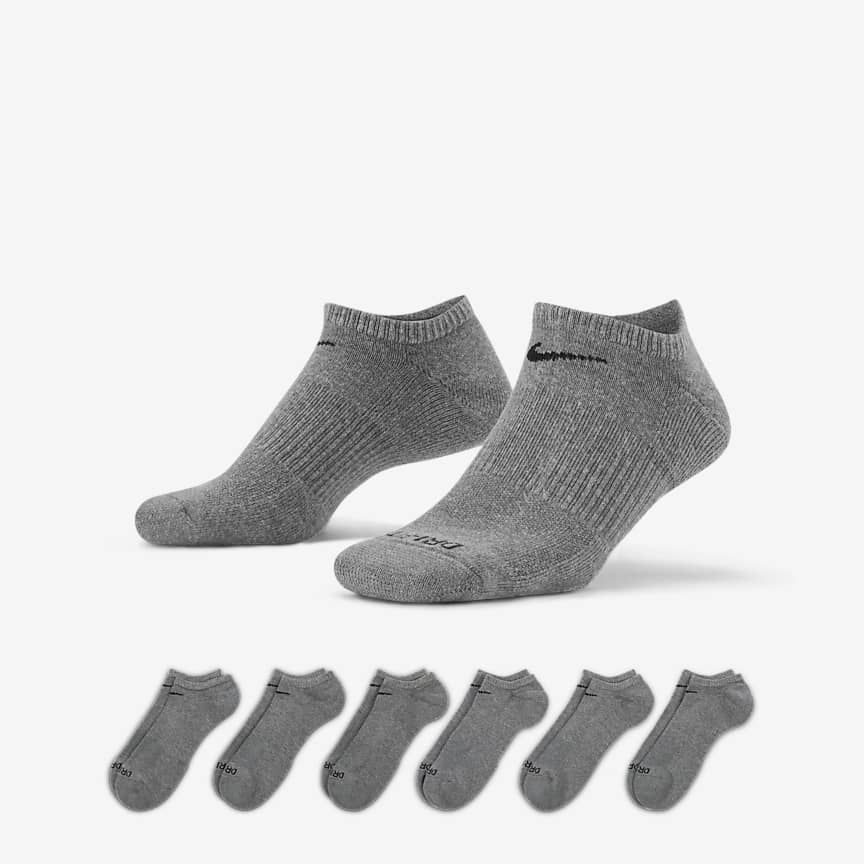  Nike Everyday Cushion - Calcetines bajos de entrenamiento (3  pares), calcetines deportivos de corte bajo para hombre y mujer con  tecnología de absorción de sudor, multicolor, talla S : Ropa, Zapatos