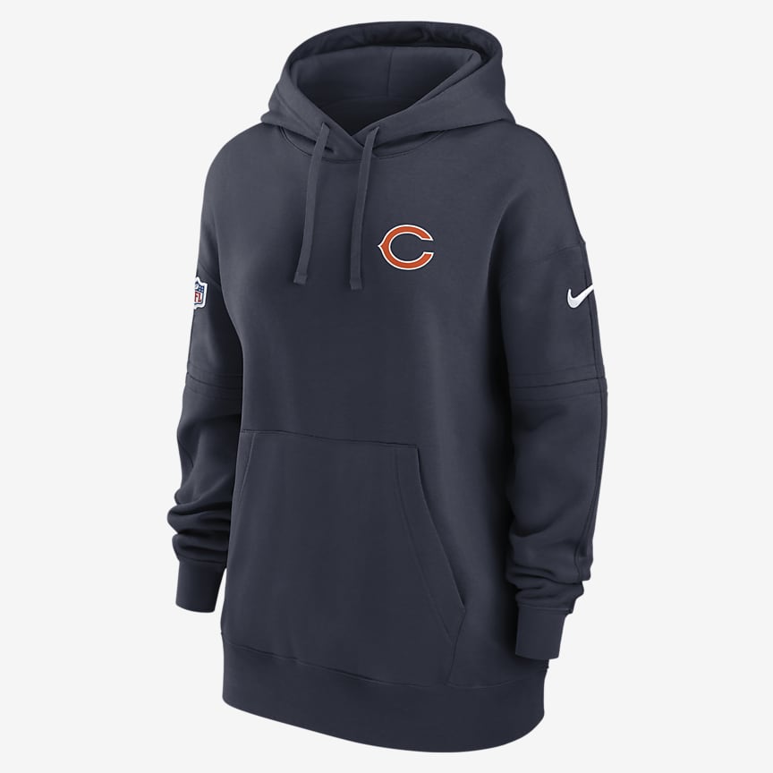 Nike Rewind Gym Vintage (NFL Chicago Bears) Women's Pullover Hoodie ...