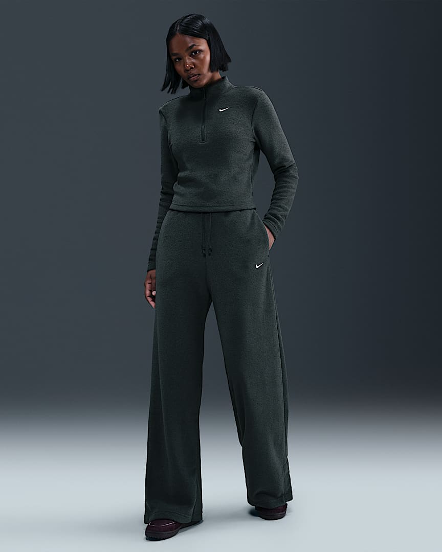 Nike Sportswear Phoenix Plush Women's High-Waisted Wide-Leg Cozy Fleece Pants